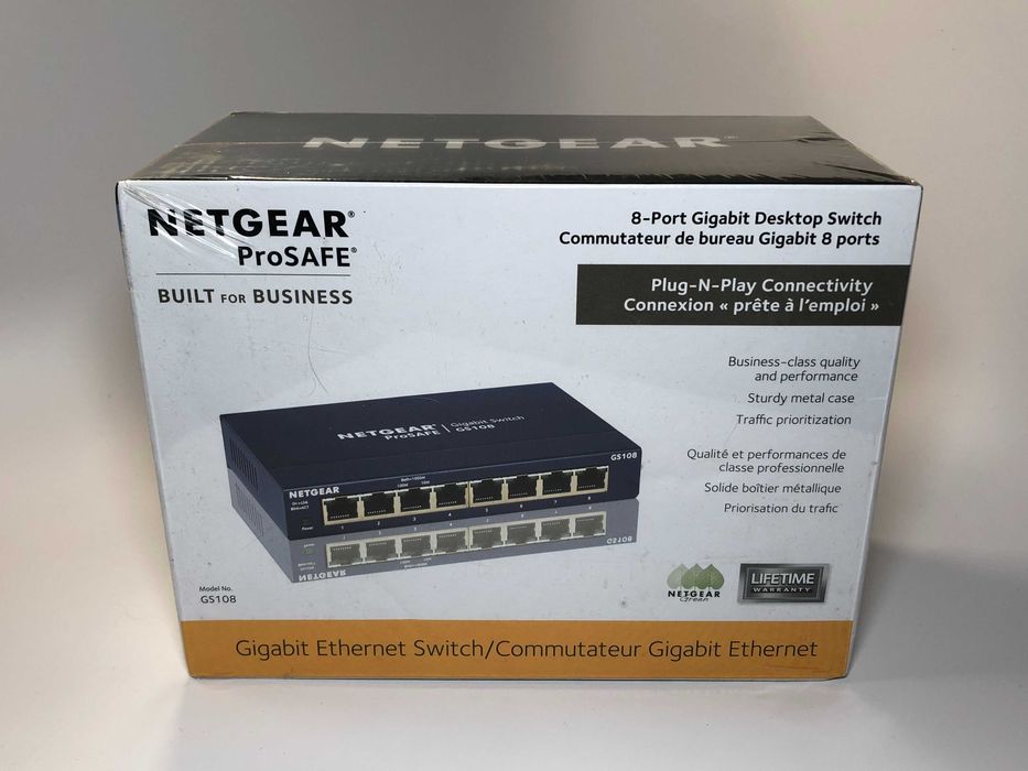 NETGEAR 8-Port Gigabit Desktop Switch - Novo