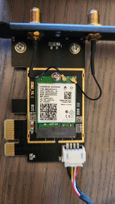 Wi-Fi 6 Bluetooth 5.2  adapter ax200