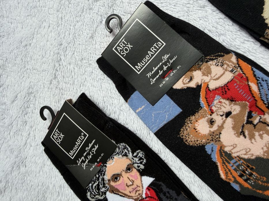 Artsox Musearta skarpety skarpetki 36/43 dzielo sztuki na ubraniu