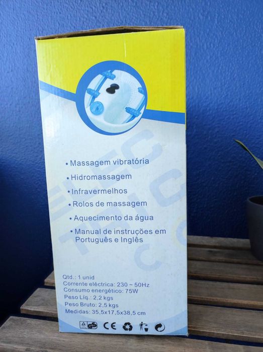 Massajador de Pés Electric J0102-L – Novo, Nunca Usado