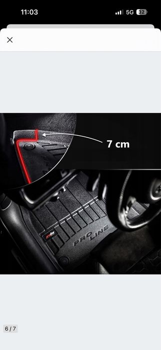 FROGUM Dywaniki 3D samochodowe do SEAT Leon III, do VW Golf VII 2012-2020