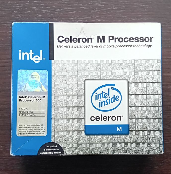 Intel Celeron M 360 1.4 GHz BOX – NOWY, fabrycznie zaplombowany retro