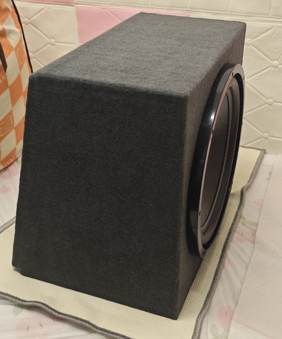Subwoofer 15 polegadas com amplificador + cablagem, NOVO