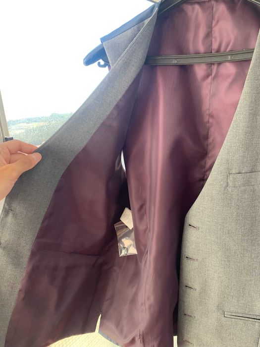Colete de Fato Masculino Primark Cinzento – Tamanho M – Excelente Estado