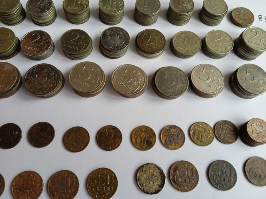 лот монет  много 1-2-5-10-50 коп