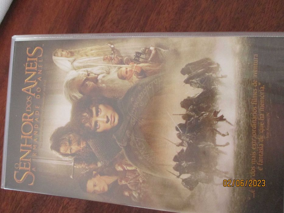 4 vhs - Et, Titanic, Tomb Raider e o Senhor dos aneis