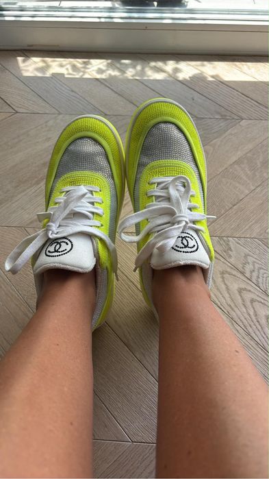 Buty  Chanel Fabric Logo Low-Top Sneakers