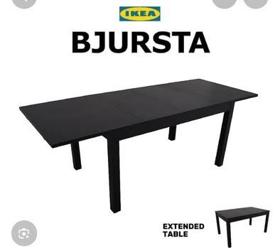 Mesa extensivel com 6 cadeiras