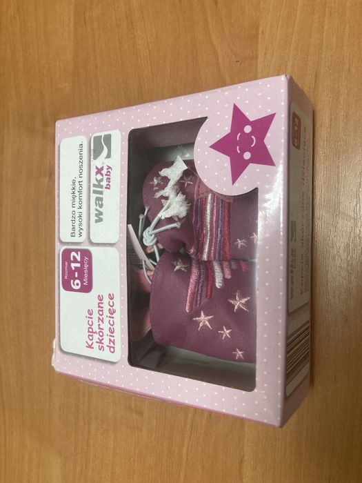 Walkx baby kabcie buciki 6-12msc nowe na prezent