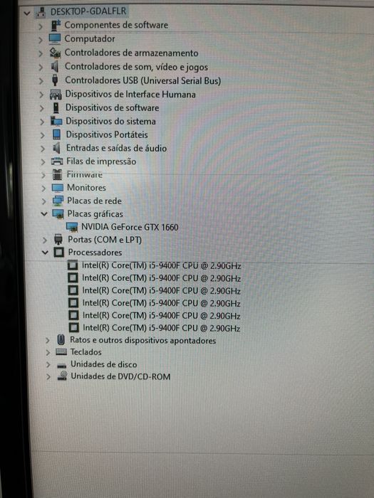 Cumputador gamer i5/GTX1660
