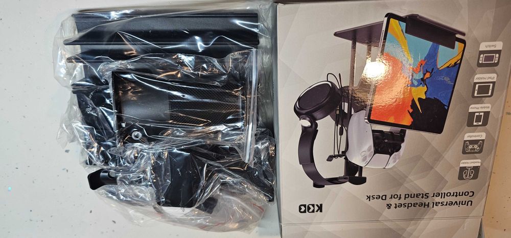 KDD Stojak na słuchawki, kontroler i zestaw słuchawkowy na biurko.