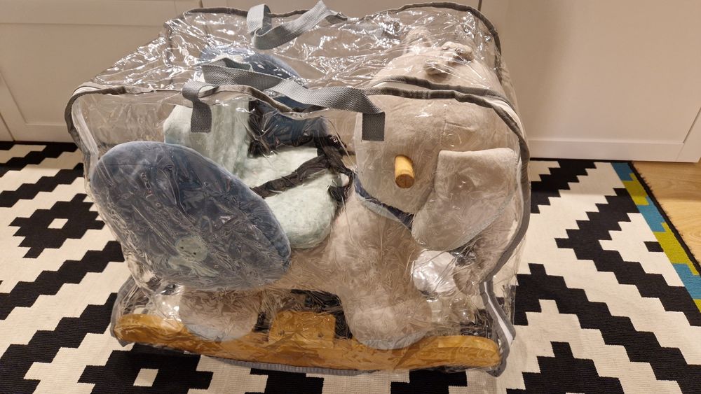 Baloiço Nattou Madeira Elefante Bebé