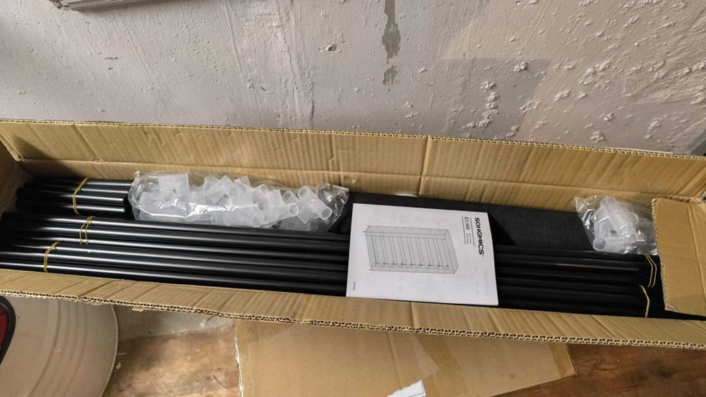 Duży regał na buty modułowy czarny 100 cm LOFT