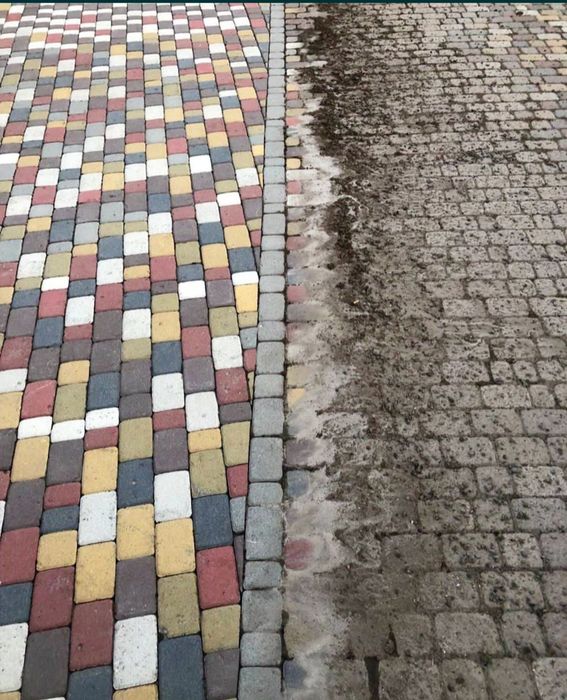 Миття бруківки, фасадів