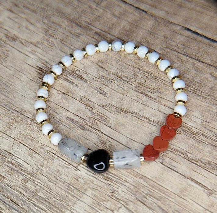 Bransoletka z kamieni naturalnych "Dzienna"