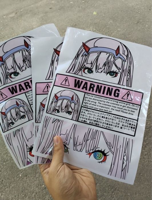 Наклейки jdm, anime zero two, darling in the franxx/милый во франксе ...