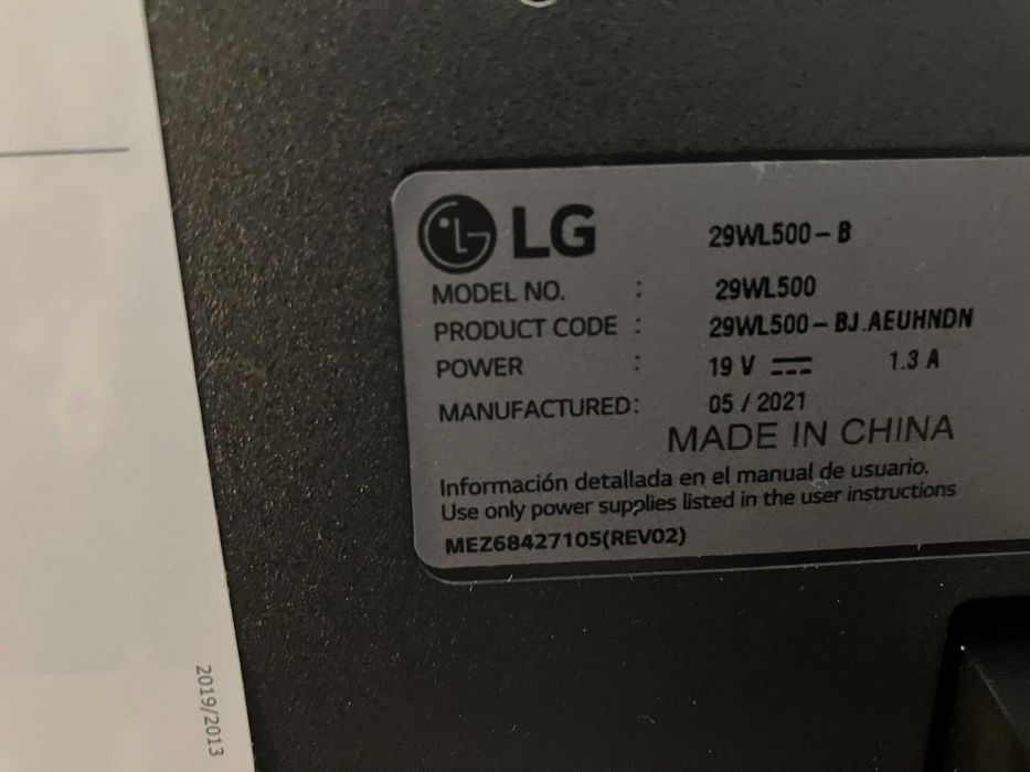 Monitor LG 29WL500-B (29'' - Full HD - LED IPS - FreeSync)