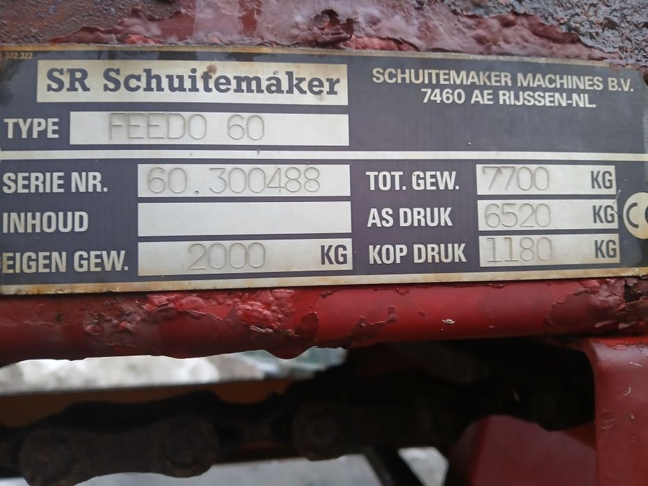 Przyczepa Schuitemaker Feedo 60, wóz paszowy
