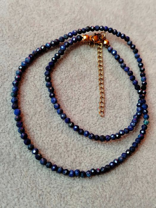 Lapis lazuli naszyjnik kamienie naturalne