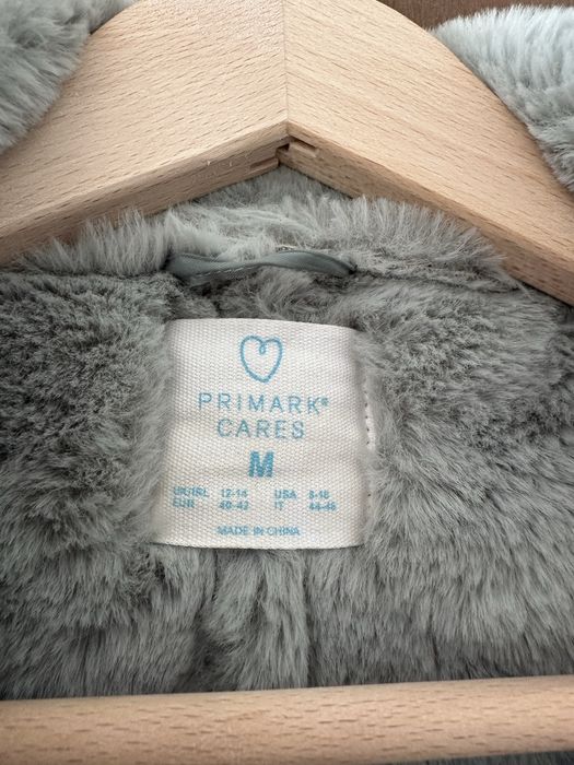 Шубка дублянка штучне хутро від primark розмір m вкорочена зима тепла