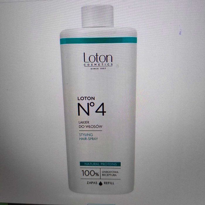 LAKIER do włosów  PROFESSIONAL 500 ml LOTON 4   -zapas