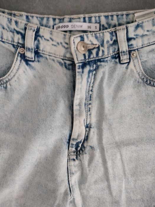 Spodnie jeansowe CROP DENIM S