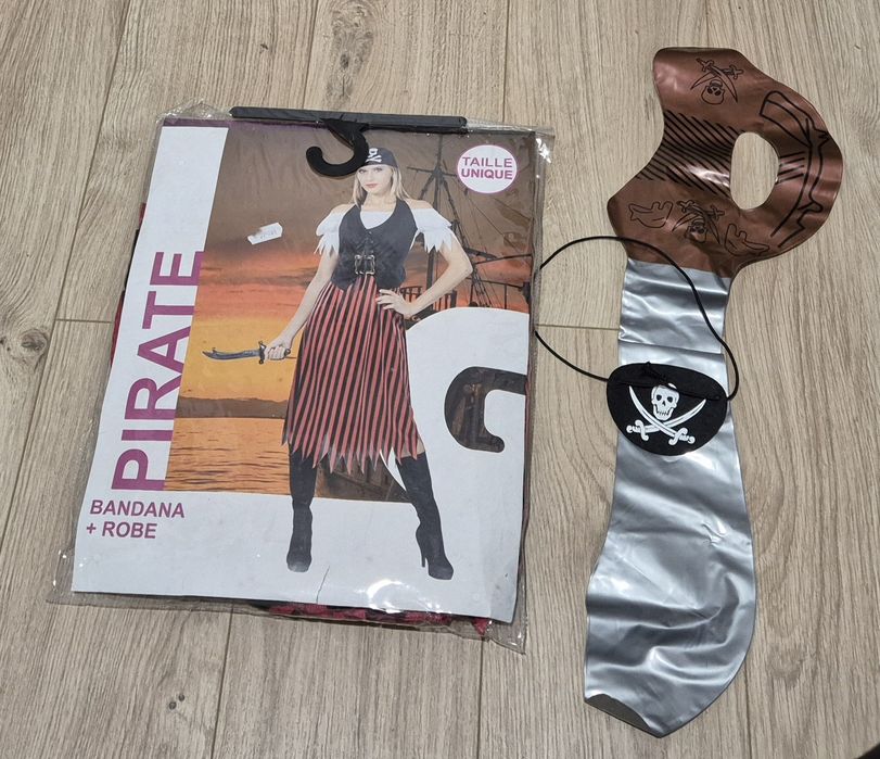 Nowy! Stroj Pirat Piratka kostium przebranie karnawał