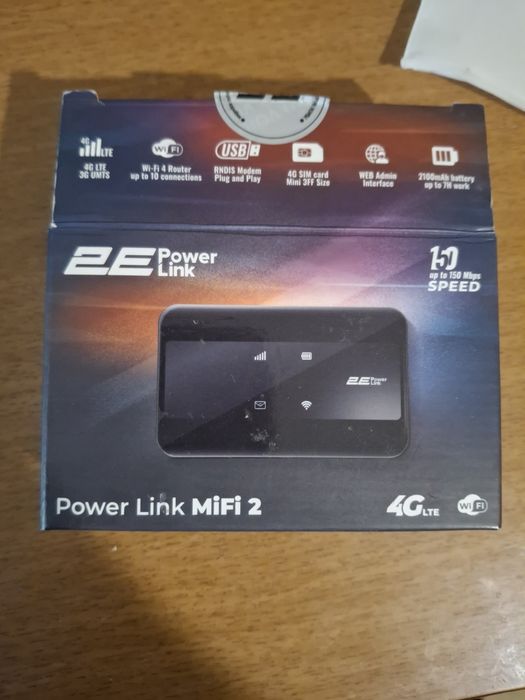 Модем 4G / 3G + Wi-Fi роутер 2E PowerLink MiFi-2