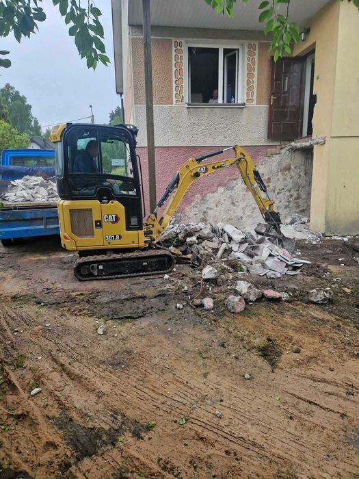 minikoparka zagęszczarka walec wozidło skoczek osuszacz zgrzewarka