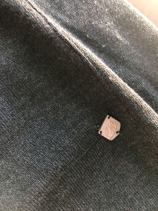 Szary Klasyczny Sweter River Island | 50% Merino Wool | XXL