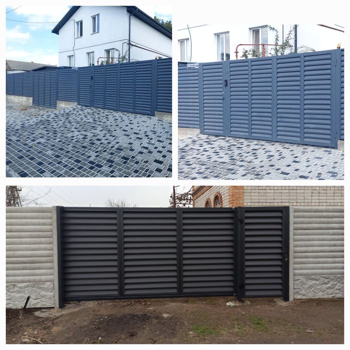 Ворота.Автоматика.Забор Жалюзи, из профнастила. Автоматические ворота.