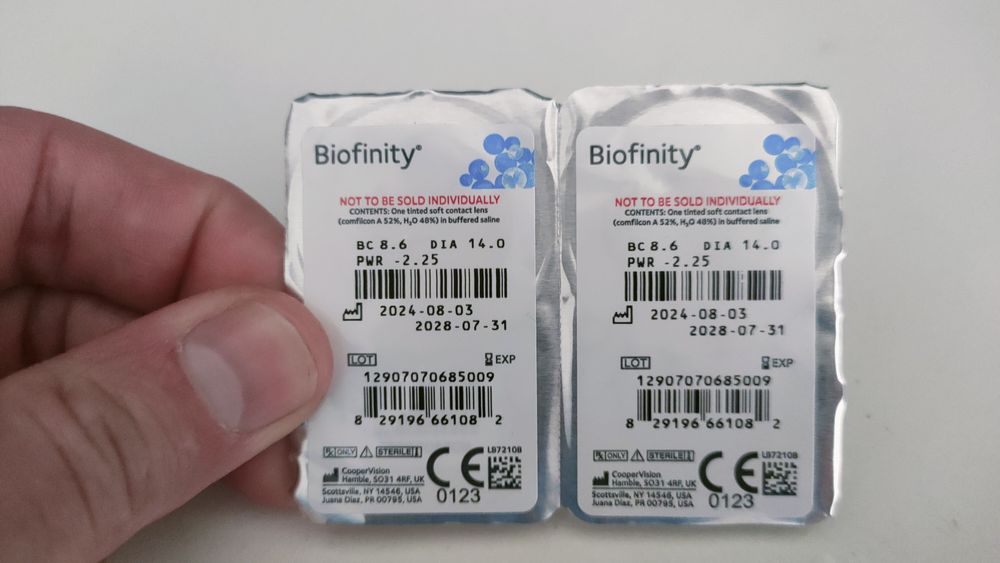 Контактні лінзи CooperVision Biofinity -2,25