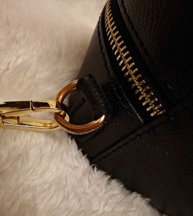 Massimo Contti torebka plecak skórzany czarny