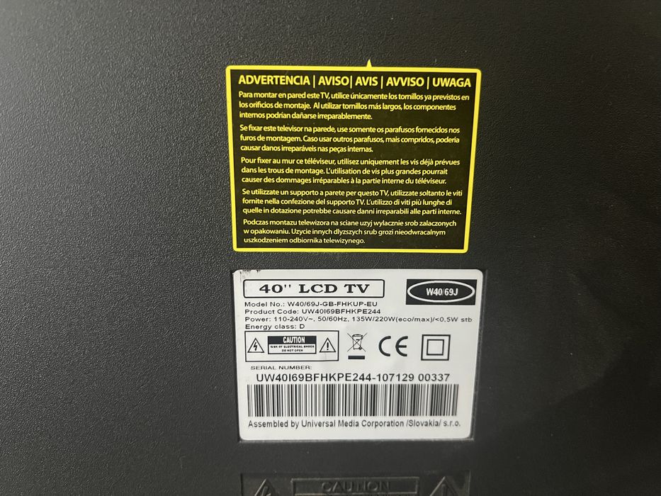 Tv grande com problema na sincronizacao