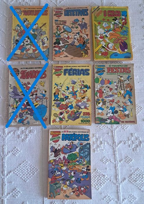 Livros BD Disney Vintage - Especial e Almanaques Patinhas / Mickey / Donald