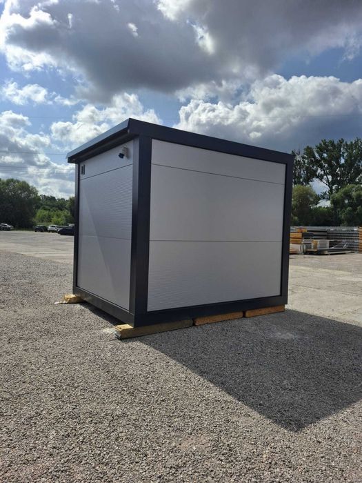 Domek z płyty PIR Stróżówka Portiernia 3,5x2 m Kontener Dostawa