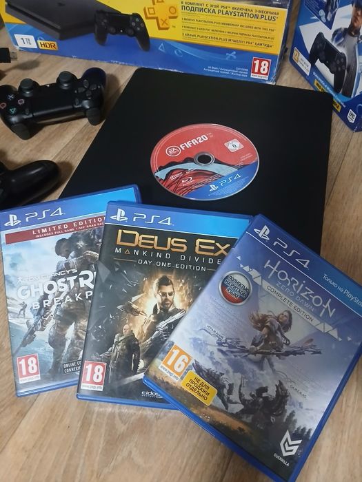 Пс 4 слим 1tb play station 4 slim ps4