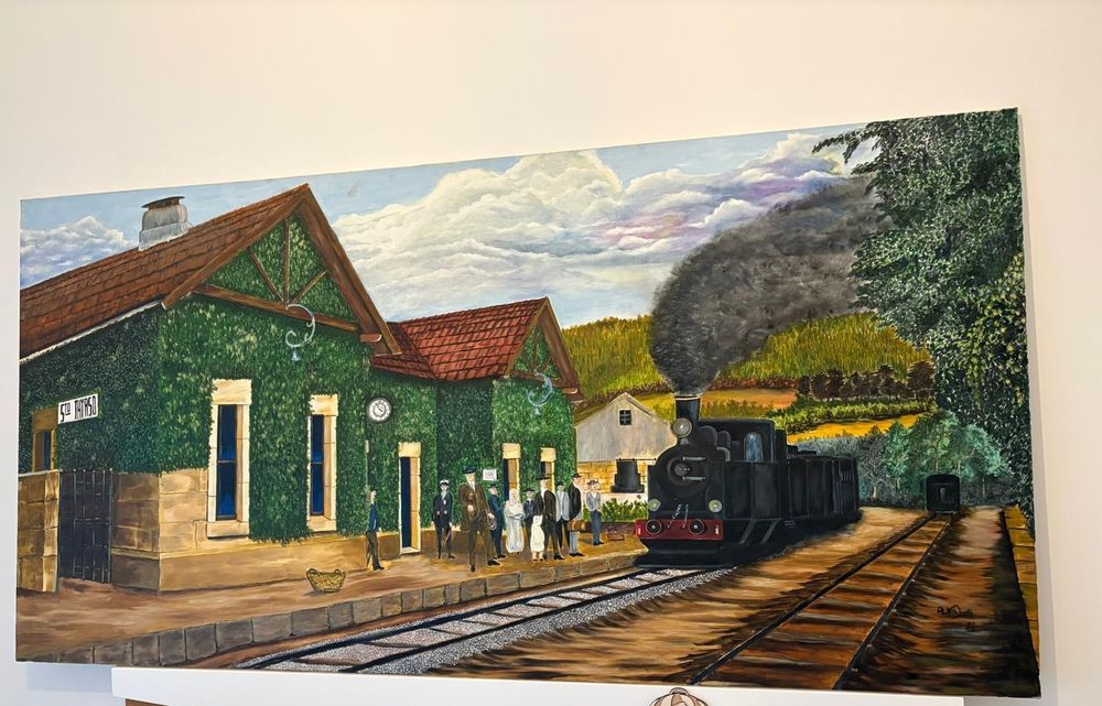 Quadro pintado a mão 2 metros