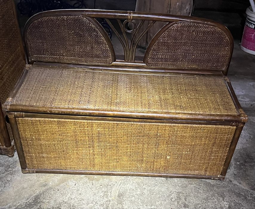 Meble ratanowe na korytarz , komoda , lawka na buty , wieszak , lustro