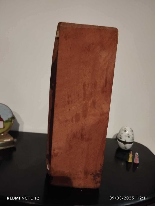 Antigo oratório tríplice de viagem - peça rara