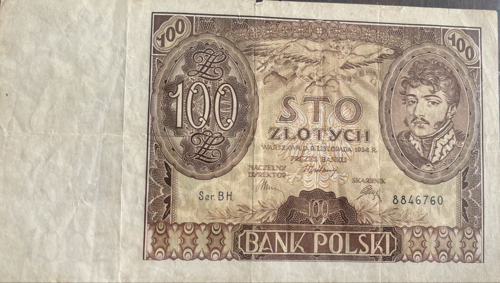 Banknot 100 złotych z 1934 roku