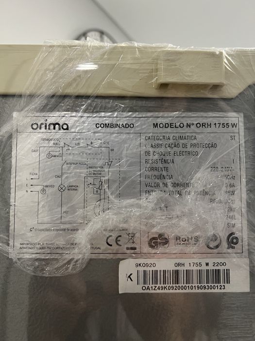 Frigorifico combinado branco 248L