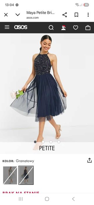 Sukienka Maya deluxe petite s wesele studniówka