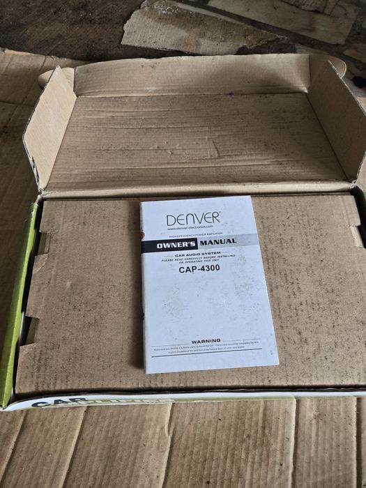 Amplificador Auto Denver CAP-4300 4 Canais – Nunca Usado