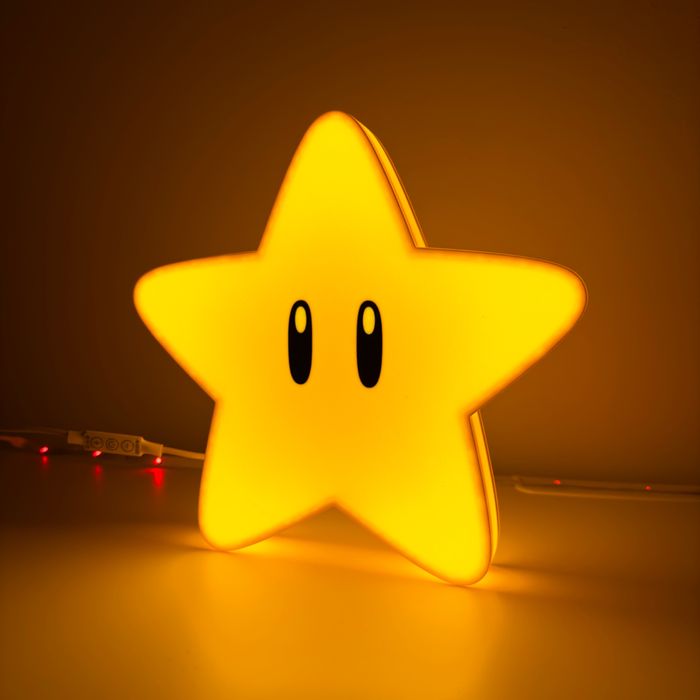 Super Mario Star Світильник Маріо Нічник LED