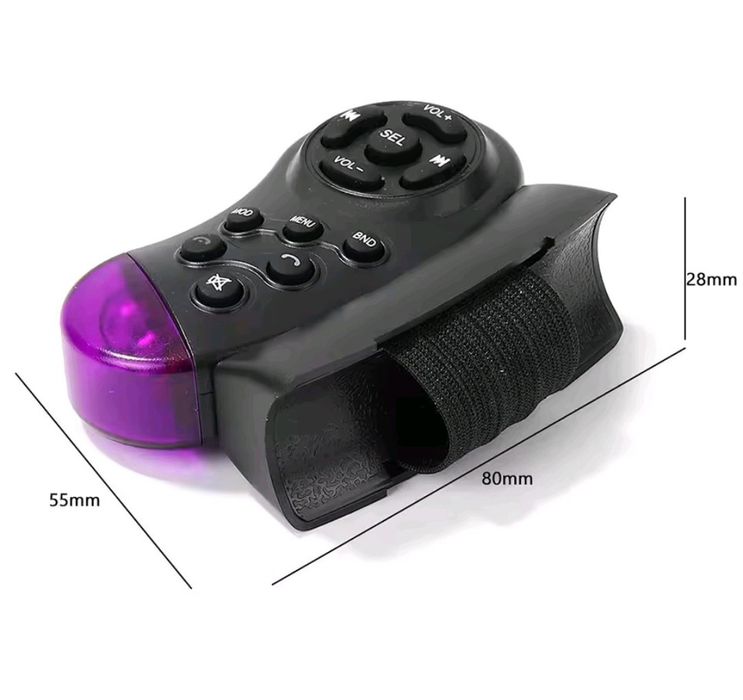 Блютуз -пульт на кермо авто  для магнітоли – універсальний  ДУ пульт