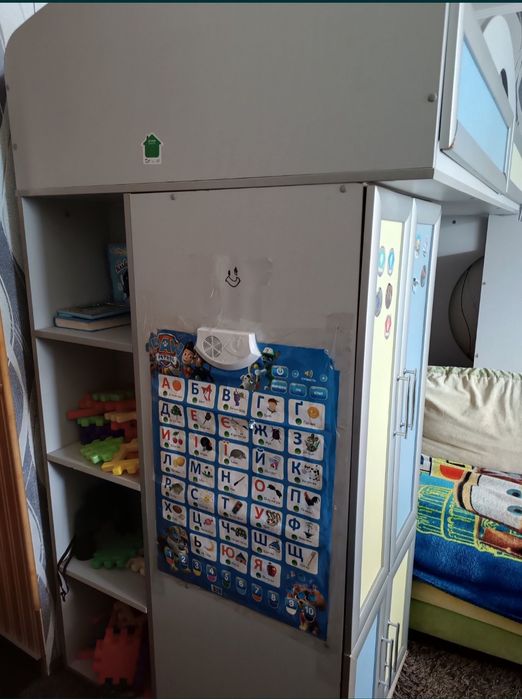 Кровать чердак з матрацом