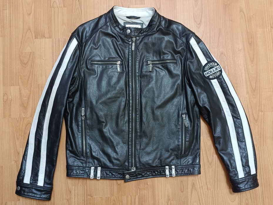 (М/L) Шкіряна куртка Hollies Stockholm Motors