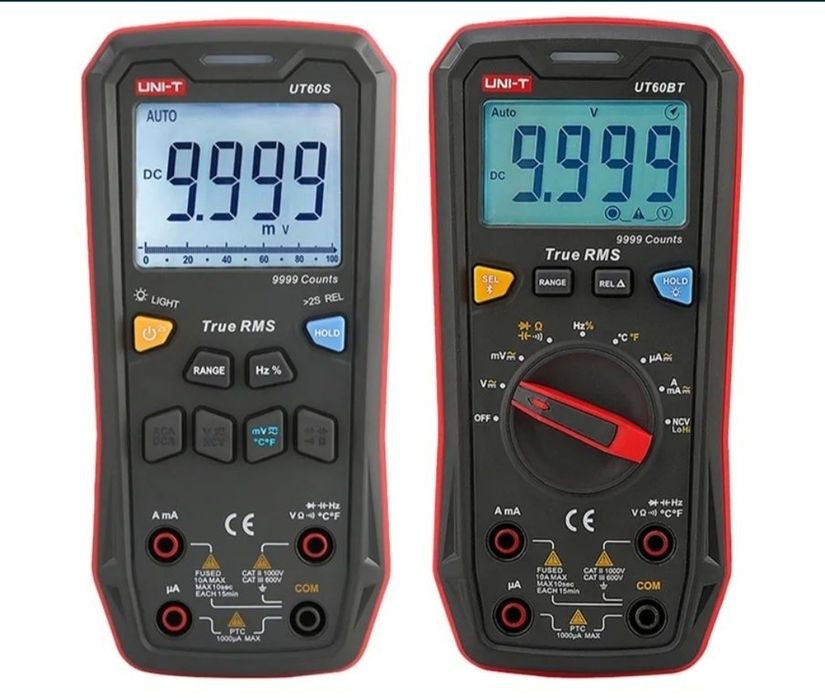 Мультиметр UNI-T UT60S с кнопочным управлением UT60BT True RMS