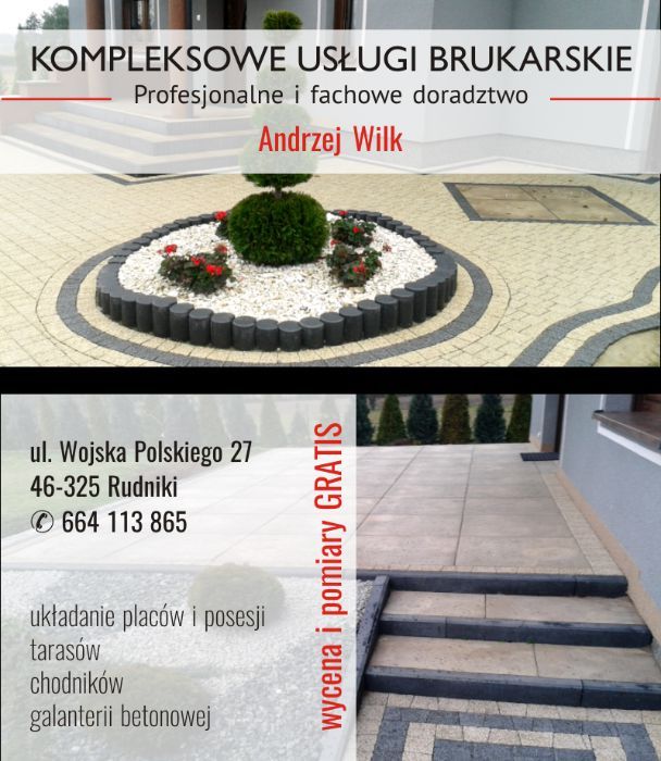 Brukarstwo Kompleksowe Usługi Brukarskie Układanie Kostki brukowej
